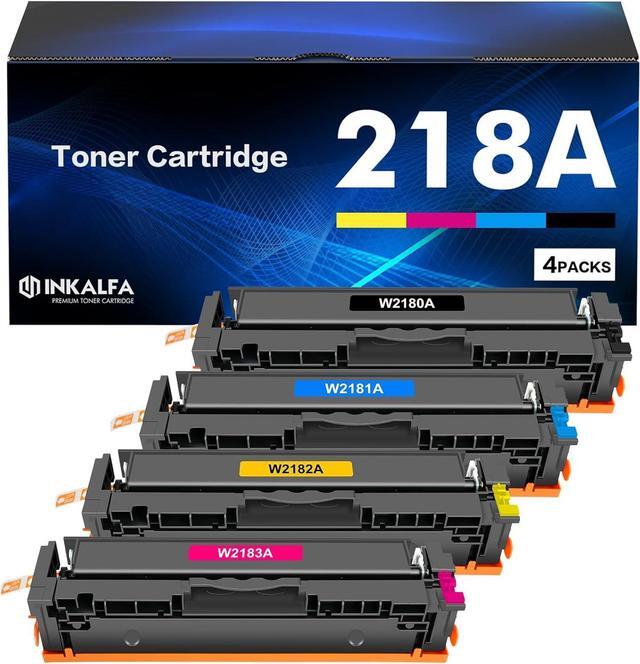 Main image of Ennovor 218A Toner Cartridges 4 Pack 218X Compatible for HP 218A 218X Color Laserjet Pro MFP 3301fdw 3301cdw 3301sdw Pro 3201dw Series Printer High Yield W2180A Ink Set (B/C/Y/M)