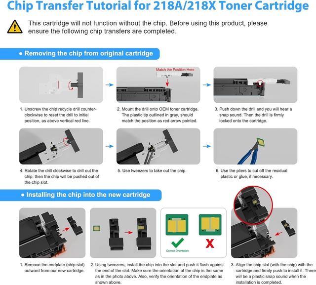 Alt view image 4 of 7 - Ennovor 218A Toner Cartridges 4 Pack 218X Compatible for HP 218A 218X Color Laserjet Pro MFP 3301fdw 3301cdw 3301sdw Pro 3201dw Series Printer High Yield W2180A Ink Set (B/C/Y/M)