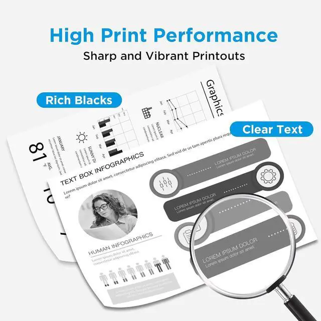 Alt view image 4 of 7 - Ennovor 148A 148X Toner Cartridge [with Chip] Compatible with HP 148 for HP148A for HP148 W1480A W1480X High Yield for HP Laserjet Pro MFP 4101fdw 4101fdn 4001dw 4001dn 4001n Printer(2 Pack)