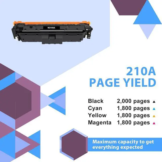 Alt view image 4 of 7 - Ennovor 210A Toner Cartridges 4 Pack 4301fdw 210X Compatible for HP 210A 210 Toner Cartridges Replacement for HP Color Laserjet Pro MFP 4301fdw 4301fdn Pro 4201dw 4201dn Series Printer Ink (with Chip)