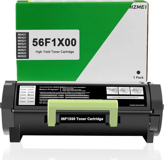 Main image of Ennovor Extra High Yield 56F1X00 Toner Cartridge 20,000 Pages with Chip Compatible with Lexmark MS421 MX421 MS521 MX521 MX522 MS621 MS622 MX622 Laser Printer,Black