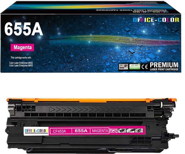 Main image of Ennovor 655A Magenta Toner Cartridge Replacement for HP 655A CF453A for HP Color Laser Enterprise M652, M653 M681,M682 Series
