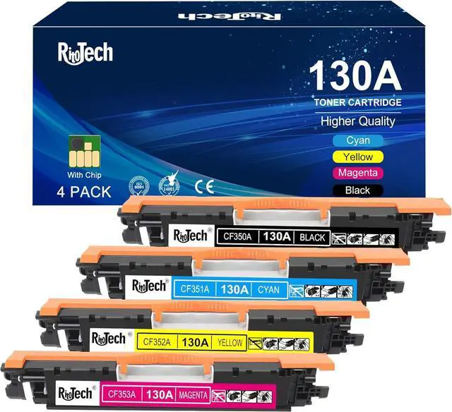 Main image of Ennovor 130A Toner Cartridge,Compatible Replacement for HP 130 A CF350A CF351A CF352A CF353A for HP Color Laserjet Pro MFP M177fw M176n M177 M176 Printer,Black Cyan Yellow Magenta,4 Pack