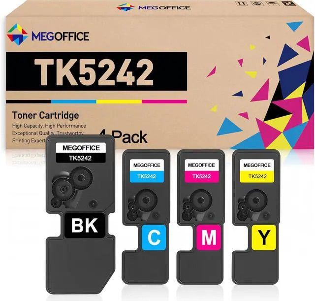 Main image of Ennovor Compatible Toner Cartridge Replacement for Kyocera TK5242 TK5242K TK5242C TK5242M TK5242Y TK 4242 for ECOSYS P5026cdw M5526cdn P5026cdn M5521cdw M5521cdn P5021cdw P5021cdn(BCMY,4-Pack)