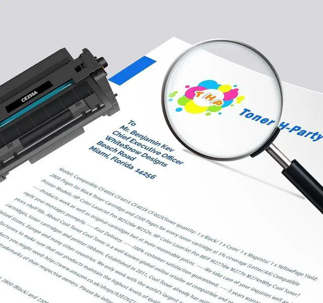 Alt view image 7 of 7 - Ennovor P3015 CE255A 55A Black Toner Cartridge 4-Pack Compatible Replacement for HP 55A CE255A 55X CE255X for HP P3015 P3015x P3015dn Pro 500 MFP M521dw M521dn M521 M525 Printer Ink
