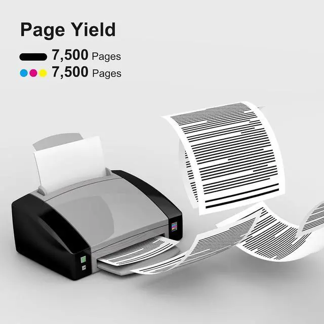 Alt view image 3 of 6 - Ennovor 642A Black Cyan Yellow Magenta Toner Cartridge | Replacement for HP 642A CB400A CB401A CB402A CB403A Toner Cartridge Works with HP Color CP4005 4005n 4005dn Printer