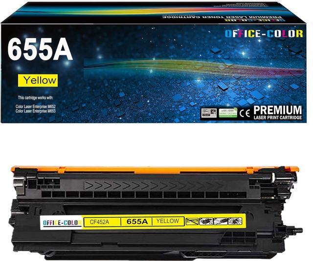 Main image of Ennovor 655A Yellow Toner Cartridge Replacement for HP 655A CF452A for HP Color Laser Enterprise M652, M653 M681,M682 Series