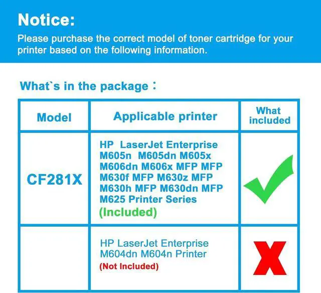 Alt view image 2 of 7 - Ennovor LCL Compatible Toner Cartridge Replacement for HP 81X CF281X 25000 Page M605n M605dn M605x M606dn M606x MFP-M630f MFP-M630z MFP-M630h MFP-M630dn MFP-M625 (1-Pack Black)
