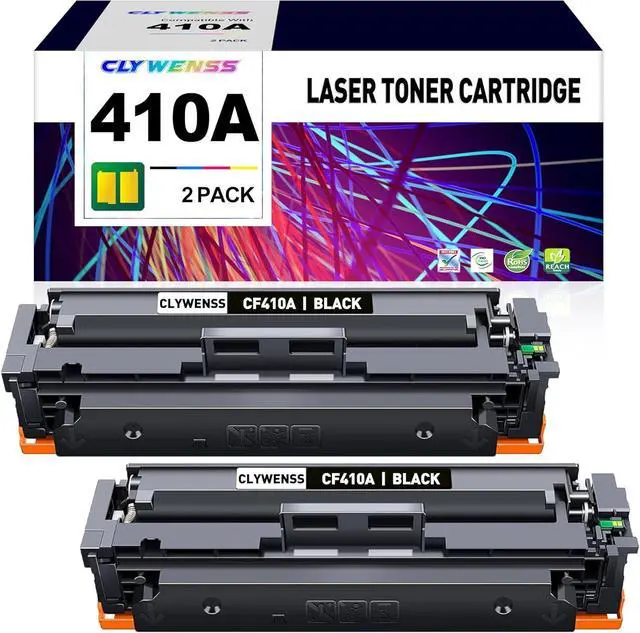 Main image of Ennovor CF410A 410A Black Toner Cartridge Replacement for HP 410A CF410A for Color Pro MFP M477fdw M477fdn M477fnw M377dw Color Pro M452dn M452dw M452nw Printer (Black, 2-Pack)