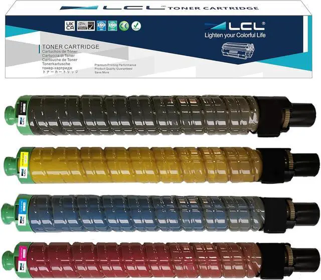 Main image of Ennovor LCL Compatible Toner Cartridge Replacement for Ricoh MP C4502 C4502A C5502 C5502A 841751 841754 841753 841752 841679 841682 841680 841681 (4-Pack Black Cyan Magenta Yellow)