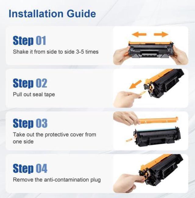 Alt view image 7 of 7 - Ennovor JINTUM 134A (with CHIP) Compatible Toner Cartridge Replacement for HP 134A Toner Cartridge for HP 134X W1340A Works with HP M234sdw M209dw Printers (2-Pack)