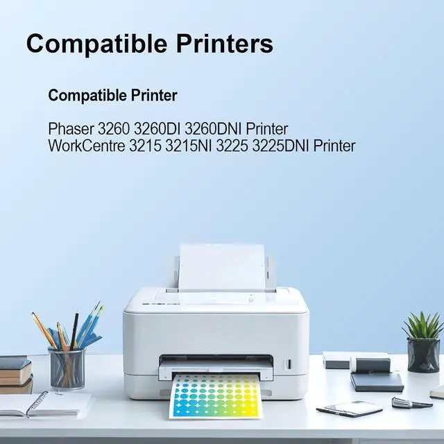 Alt view image 2 of 6 - Ennovor 2 Pack 3260/ 3225 Black High Capacity Toner-Cartridge (3,500 Pages/Pack) Compatible for Xerox 106R02777 for Xerox Phaser 3052 3260 WorkCentre 3215 3225 Printer