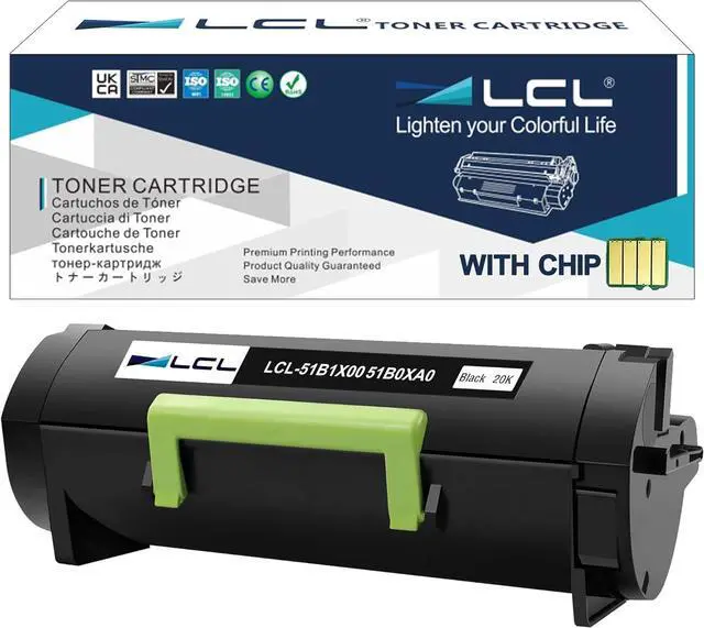 Main image of Ennovor LCL 51B1X00 51B0XA0 Black Extra High Yield Toner Cartridge Replacement for Lexmark MS517 MS517DN MS617 MS617DN MX517 MX517DE MX617 MX617DE Printer (1-Pack 20,000 Pages)