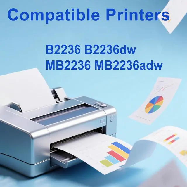 Alt view image 3 of 7 - Ennovor 1PK B221000 Black Toner Cartridge Works for Lexmark B2236 B2236dw MB2236 MB2236adw Printer (with Chip)