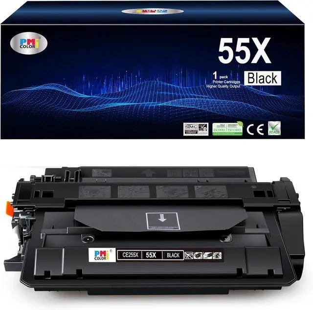 Main image of Ennovor 55X Toner Cartridge - High Yield Replacement for HP 55X CE255X to Compatible for P3015 P3015dn P3015x Pro 500 MFP M521dn M521dw M525dn M525f M525c Printer (1 Pack)