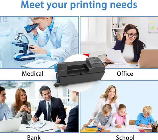 Alt view image 6 of 6 - Ennovor TK3182 TK 3182 Toner Cartridge Replacement for Kyocera TK-3182 TK3182 Black Toner for Kyocera ECOSYS M3655idn ECOSYS P3055dn Printer High Yield 21,500 Pages 2-Pack