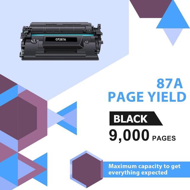 Alt view image 3 of 6 - Ennovor CF287A 87A Black Toner Cartridge Compatible for HP 87A CF287A 87X CF287X M506 Toner Cartridge for HP Enterprise M506 M506dn M506n M506x M501 M501dn MFP M527 M527dn M527f Printer Ink 2-Pack