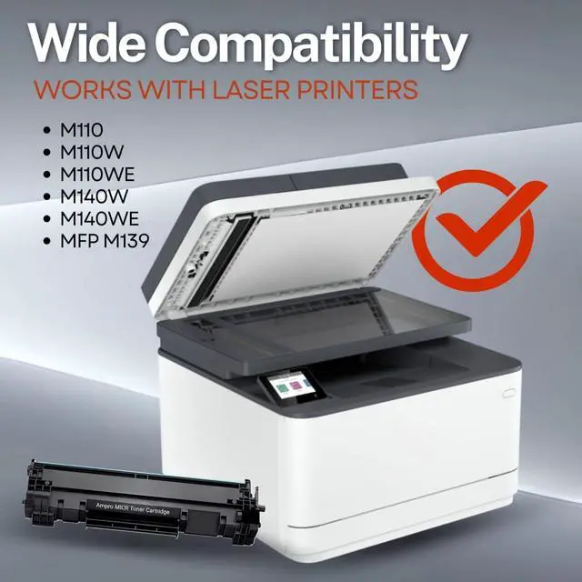 Alt view image 4 of 7 - Ennovor Ampro New Replacement for 141A MICR Toner Cartridge for Check Printing is for use in Laser Printers M110, M110W, M110WE, M140W, M140WE, MFP M139. Toner Cartridge Prints 950 Pages