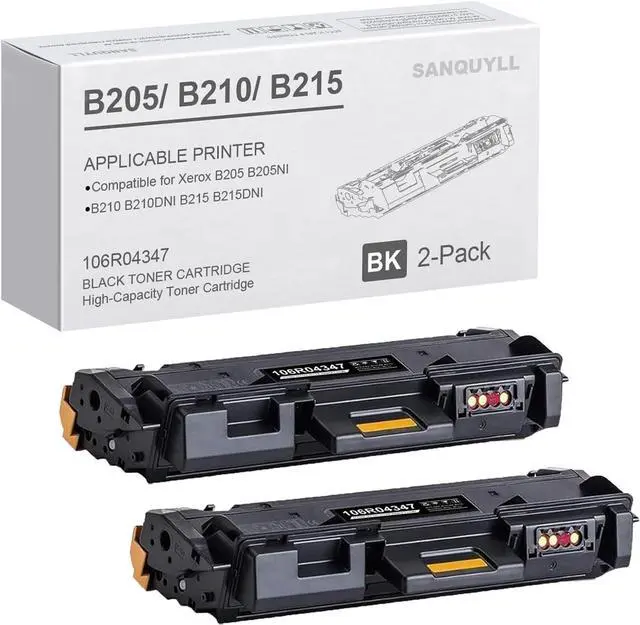 Main image of Ennovor B205/ B210/ B215 Toner Cartridge Compatible for Xerox B205 B210 B215 B205NI B210DNI B215DNI B205MFP B215MFP Printer Replacement for 106R04347 106R04346 High Yield 3,000 Pages (2-Pack)