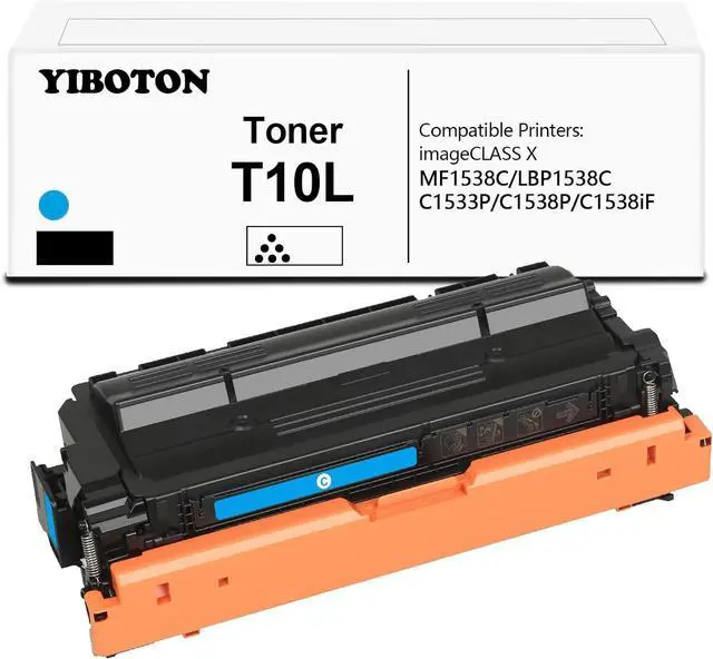 Main image of Ennovor T10 T10L Cyan Toner Cartridge Remanufactured Replacement 4565C001 Toner (with New Chip) for Color imageCLASS X LBP1538C MF1538C C1533P C1538P C1538iF Printers(1 Pack)