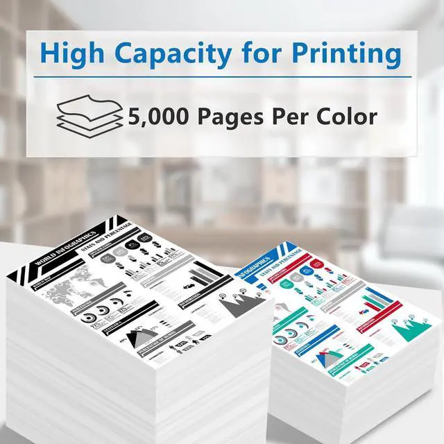 Alt view image 3 of 6 - Ennovor T10 T10L Cyan Toner Cartridge Remanufactured Replacement 4565C001 Toner (with New Chip) for Color imageCLASS X LBP1538C MF1538C C1533P C1538P C1538iF Printers(1 Pack)