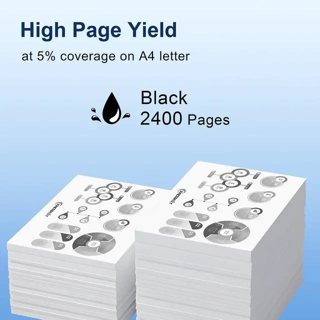 Alt view image 3 of 6 - Ennovor 414A Black Toner Cartridge (with Chip) Compatible Replacement for HP 414A Toner W2020A Work for HP Color Laser Jet Pro MFP M479fdw M454dw M454dn M455dn M479fdn Printer, 2 Pack