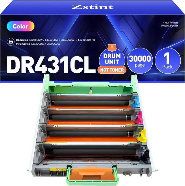 Main image of DR431CL Drum Unit Printer High Yield Replacement for Brother DR-431CL Imaging Drum Compatible with HL-L8360CDW MFC-L8900CDW MFC-L8690CDW HL-L8260CDW MFC-L8610CDW MFC-L8905CDW MFC-L9570CDW HL-L8360CDWT