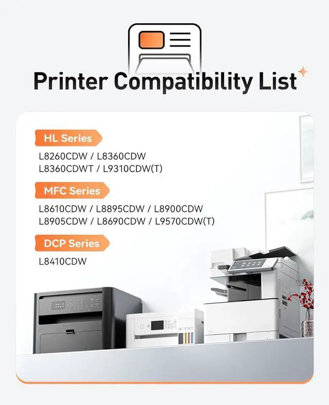 Alt view image 2 of 6 - DR431CL Drum Unit Printer High Yield Replacement for Brother DR-431CL Imaging Drum Compatible with HL-L8360CDW MFC-L8900CDW MFC-L8690CDW HL-L8260CDW MFC-L8610CDW MFC-L8905CDW MFC-L9570CDW HL-L8360CDWT