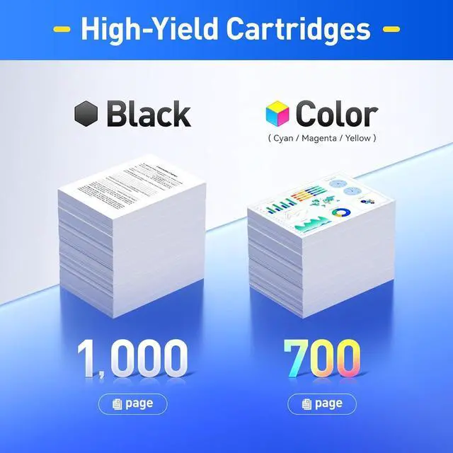 Alt view image 3 of 6 - 116A Toner Cartridge Set 4-Pack High Yield Replacement for HP 116A W2060A W2061A W2062A W2063A Compatible for HP Color Laser MFP 178nw 178nwg 179fnw 179fwg 150a 150nw Printer Black Cyan Yellow Magenta