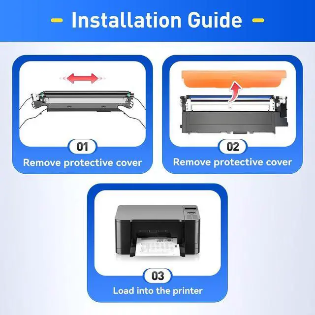 Alt view image 4 of 6 - 116A Toner Cartridge Set 4-Pack High Yield Replacement for HP 116A W2060A W2061A W2062A W2063A Compatible for HP Color Laser MFP 178nw 178nwg 179fnw 179fwg 150a 150nw Printer Black Cyan Yellow Magenta