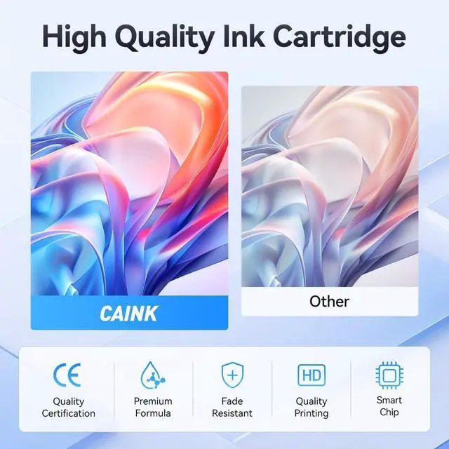 Alt view image 5 of 7 - 68e 68 Ink Cartridges High Yield with chip 2-Pack Replacement for HP 68 68e Ink Compatible with HP Envy 6152e 6155e 6552e 6555e 6558e Printer 6100e 6500e All-in-One Inkjet Copy 6L6S2TN Black Tri-Color