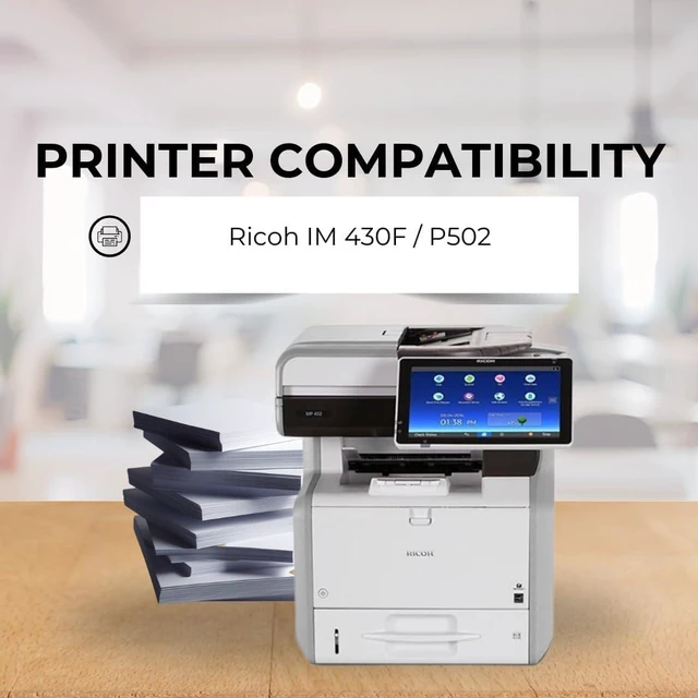 Alt view image 2 of 7 - Toner Pros TM Compatible Ricoh High-Yield Black 418126 Toner Cartridge Replacement for Ricoh P502 / IM 430F Printers - 17,400 Pages, 1 Pack