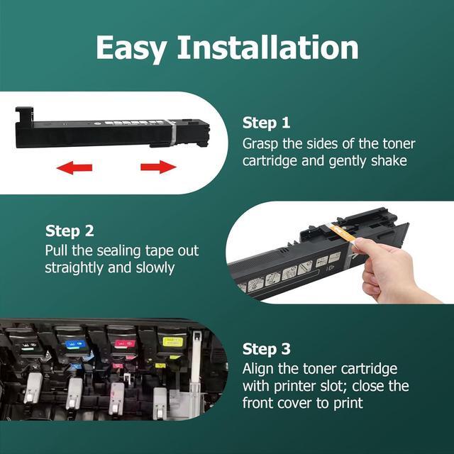 Alt view image 6 of 7 - Ennovor Remanufactured 827A 827 A High Yield Toner Cartridge Replacement for HP 827A CF302A for MFP M880 M880z M880z+ M880z+ Series Printer (1 Yellow, 1-Pack)