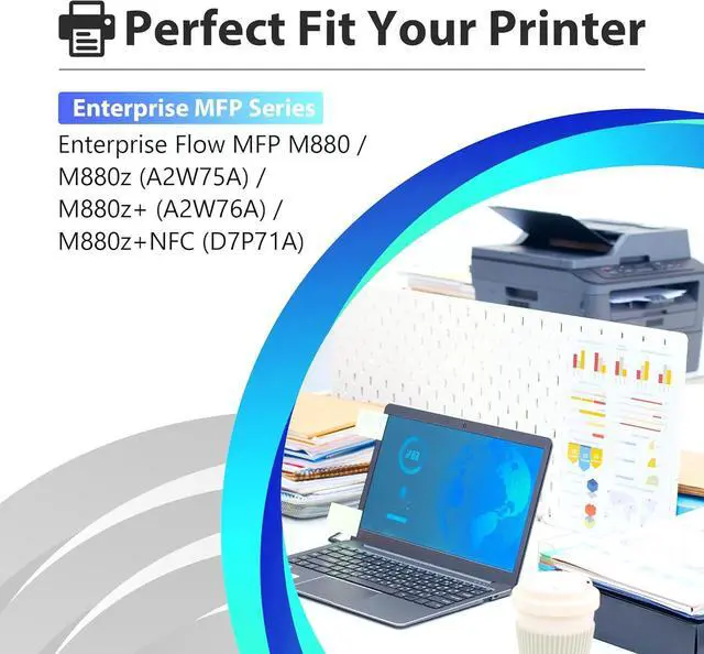 Alt view image 2 of 7 - 125A Toner Cartridge 4-PackBlack / Cyan / Magenta / Yellow Replacement for HP 125A CB540A Color CM1312 MFP CM1312nfi CP1515n CP1518ni CP1215 Series Printer ( CB540A CB541A CB542A CB543A , with Chip)