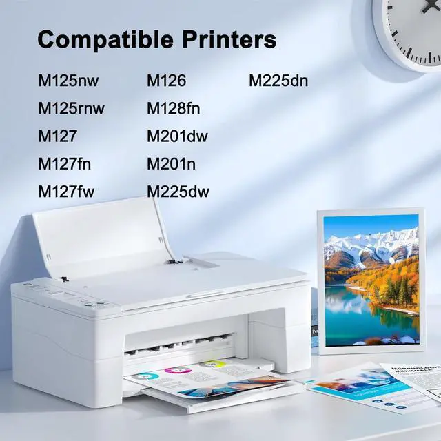 Alt view image 2 of 6 - Ennovor 83A(CF283A) Toner Cartridge Replacement for HP 83A CF283A Work with M125a M125nw M125rnw M127fw M127fn M127fp M127fs M225dw M225dn M201dw M201n Printer2-PackBlack