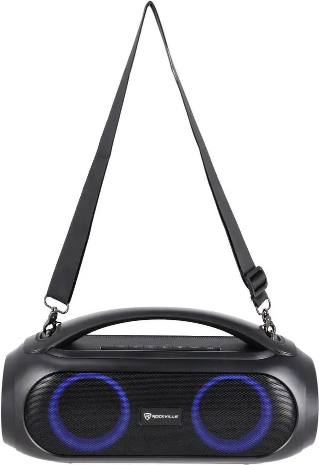 Alt view image 7 of 7 - Rockville (2) GO Party MAX BASS Portable LED Bluetooth Speakers w/Wireless Link