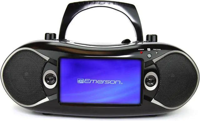 Main image of Emerson EDL-2870H Bluetooth DVD Boombox with AM/FM Radio & Digital TV, Portable Multimedia Player with 7" LCD Screen, HDMI, Bluetooth, USB/SD Playback, Twin Speakers, Black