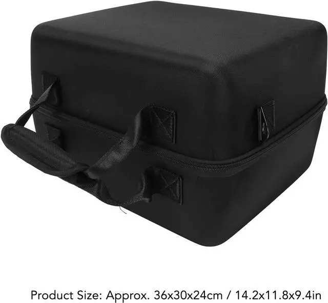 Alt view image 5 of 7 - SUNGOOYUE Bluetooth Speaker Hard Case, Waterproof Wearproof Portable Nylon EVA Speaker Hard Travel Case with Strap for S1 PRO Speaker System (Black)