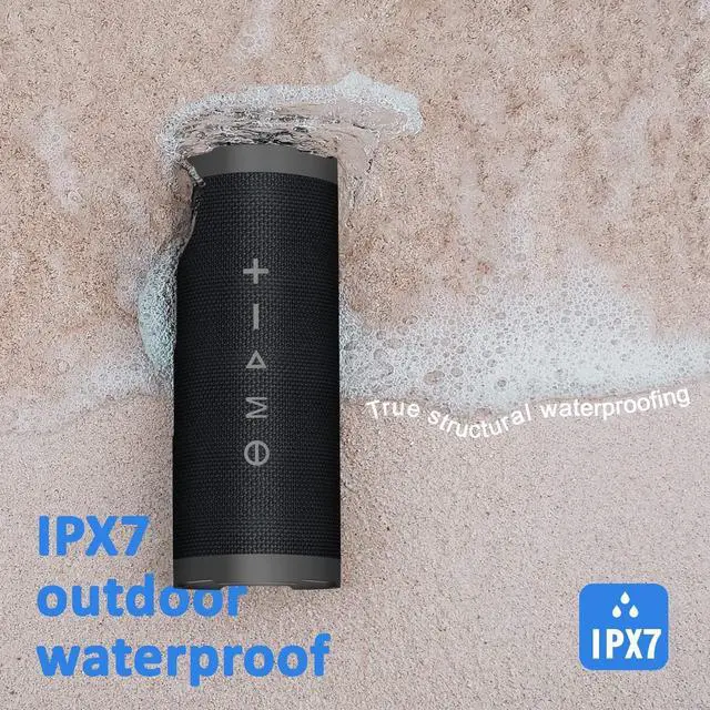 Alt view image 6 of 7 - Vanzon V40 Bluetooth Speakers V5.0 with 24W Loud Stereo Sound, 24H Playtime, TWS & IPX7 Waterproof, Suitable for Home and Outdoors