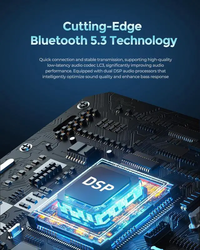 Alt view image 7 of 7 - Sonic Boom 100W(120w Peak) Portable Speaker Loud Wireless Bass Booster with RGB Lights, IPX6 Waterproof Outdoor Large Big Subwoofer, Dual DSP, Indoor/Outdoor for Camping, Party/24H/TF/AUX/EQ