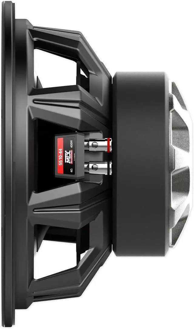 Alt view image 3 of 7 - Audiosavings Bundle: (1) MTX 5510-44 10" 800W Peak/400W RMS DVC 4-ohm Car Audio Subwoofer Sub Bundle with (1) Rockville ROCK ANYWHERE WaterProof Portable Bluetooth Speaker+TWS Stereo Linking (2 Items)