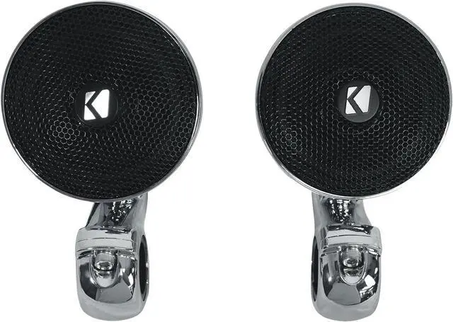 Alt view image 5 of 7 - Audiosavings Bundle: (2) Kicker 47PSM34 3" 100w PSM Motorcycle/ATV Handlebar Speakers in Chrome PSM34 Bundle with Rockville Rock Everywhere Portable Bluetooth Speaker/Wireless Link (2 Items)