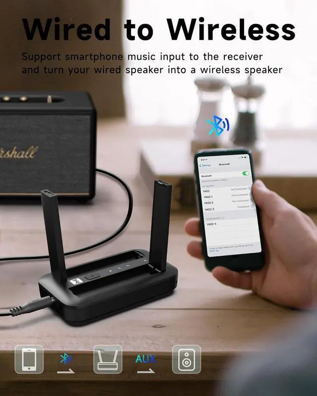 Alt view image 5 of 7 - Portable Karaoke Machine with AI Voice Removal & Studio-Grade Reverb - Wireless Microphones System, Bluetooth 5.0, UHF Mics for Home Singing