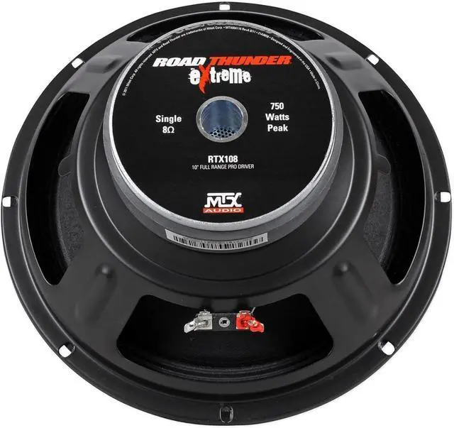 Alt view image 4 of 7 - Audiosavings Bundle: MTX Thunder RTX108 10 500 Watt 8-Ohm Mid-bass/Midrange Car/Pro Audio Speaker Bundle Rockville Rock Anywhere Waterproof Portable Bluetooth Speaker+TWS Stereo Linking (2 Items)