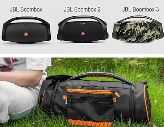 Alt view image 4 of 7 - Carrying Travel Case for JBL Boombox 3/ Boombox 2/Boombox- Powerful, Waterproof Bluetooth Boombox Speaker,Shoulder Strap with Two Side Covers Travel Carrying Pouch