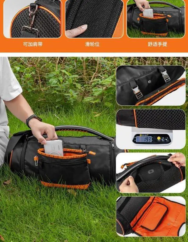 Alt view image 6 of 7 - Carrying Travel Case for JBL Boombox 3/ Boombox 2/Boombox- Powerful, Waterproof Bluetooth Boombox Speaker,Shoulder Strap with Two Side Covers Travel Carrying Pouch