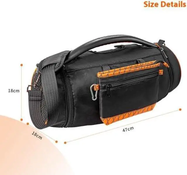 Alt view image 7 of 7 - Carrying Travel Case for JBL Boombox 3/ Boombox 2/Boombox- Powerful, Waterproof Bluetooth Boombox Speaker,Shoulder Strap with Two Side Covers Travel Carrying Pouch
