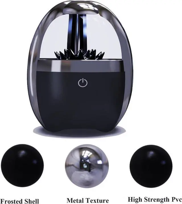 Alt view image 2 of 7 - Dancing Ferrofluid Bluetooth Speaker with Plasma Display - 80W HD Bass, Magnetic Fluid Sound Visualizer, Party Speaker & Cool Tech Gift for Teens