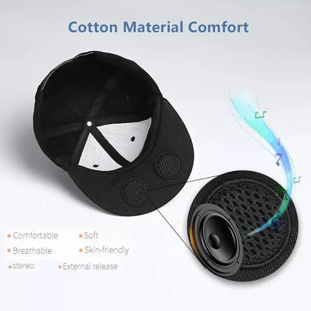 Alt view image 6 of 6 - Blue Tooth Portable Speakers Speaker Wireless Outdoor Parlantes WiFi Speaker Portable Speakers with Speakers Gorro Gorra Con Bocinas Bluetooth