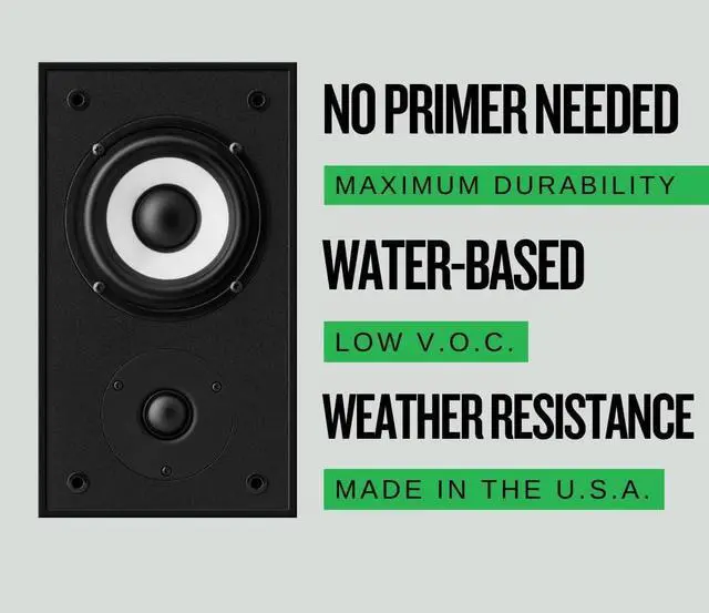 Alt view image 4 of 7 - DuraTex® Spray Grade Gallon - Texture Coating for Speaker Cabinets, Road Cases, Metal, and Wood. Durable, water-based finish, scuff-resistant, and long-lasting protection. (Black Gallon)